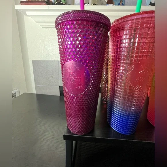 Starbucks Fuchsia Textured Tumbler - Picture 1 of 3